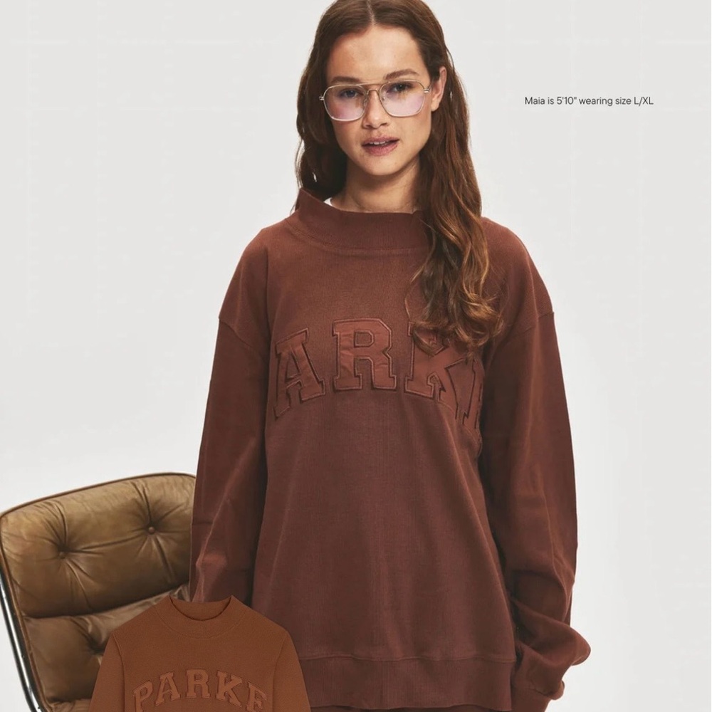 Parke S/M!!! Women's Brown Sweatshirt